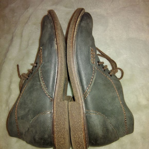 Johnston & Murphy gray black men\'s leather casual lace shoe 8 main image 4